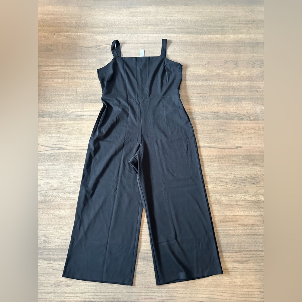 NEW Gap Ponte Square Neck Knit Jumpsuit-Size XXL-Black - Picture 6 of 13